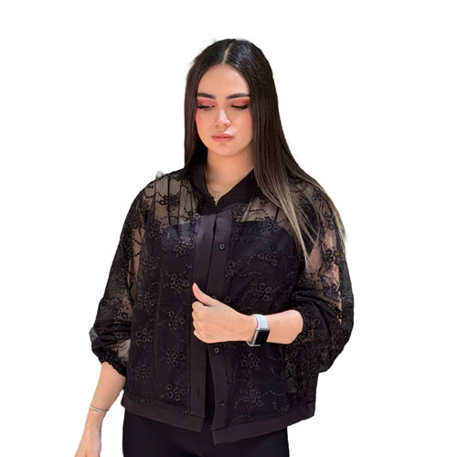 شومیز دانتل سنگ دوزی شده زنانه